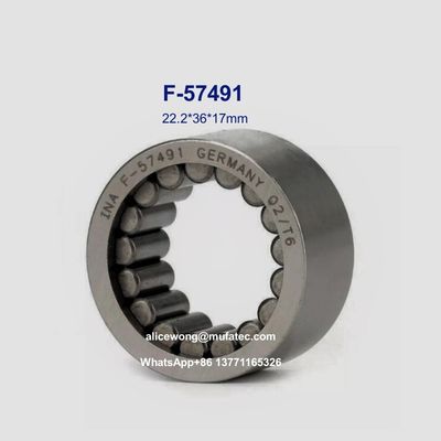 F-57491.RNU Cuscinetti per pompe idrauliche a rulli con gabbia di nylon in ottone di acciaio